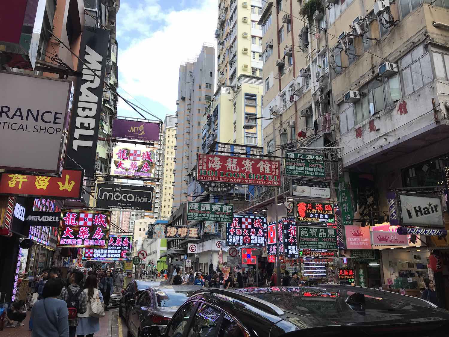 hectic hong kong streets